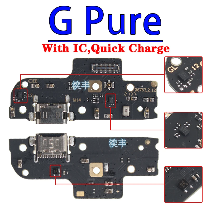 Usb Dock Charger Module for Motorola Moto Connector Ports G Stylus  5G Plus Fast Play Power 2020 2021 2022 Charging Board Flex