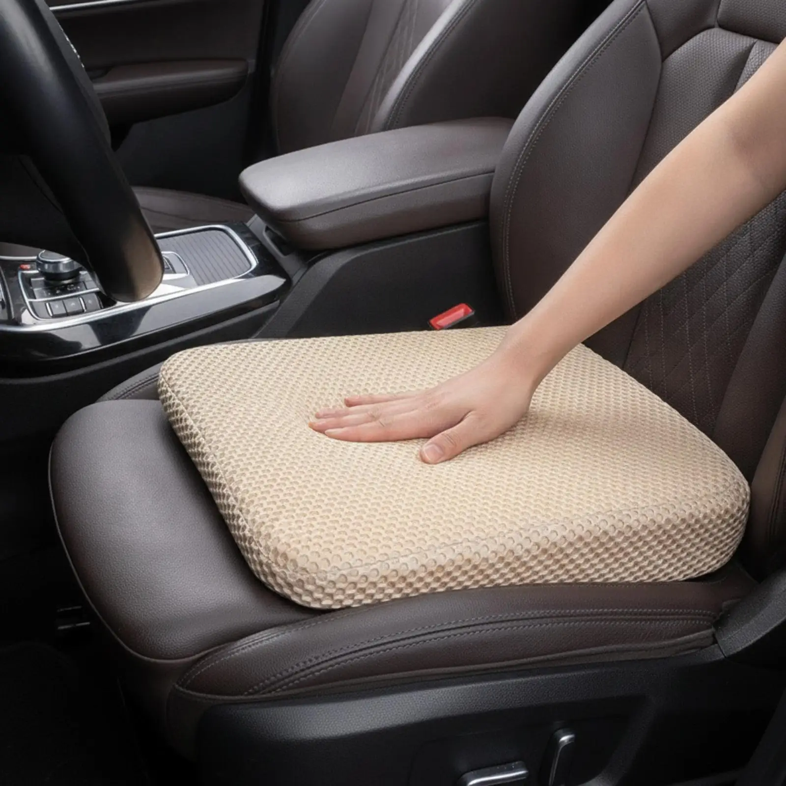 Car Booster Seat Cushion Height-Boosting Cushion Non-Slip for Short Drivers, Daily Commuting, Driving Lessons
