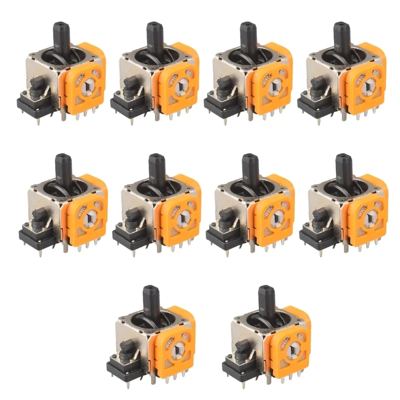 10 قطع استبدال قطع غيار الألعاب اللاسلكية المستشعرات الإبهام تثبيت بسيط