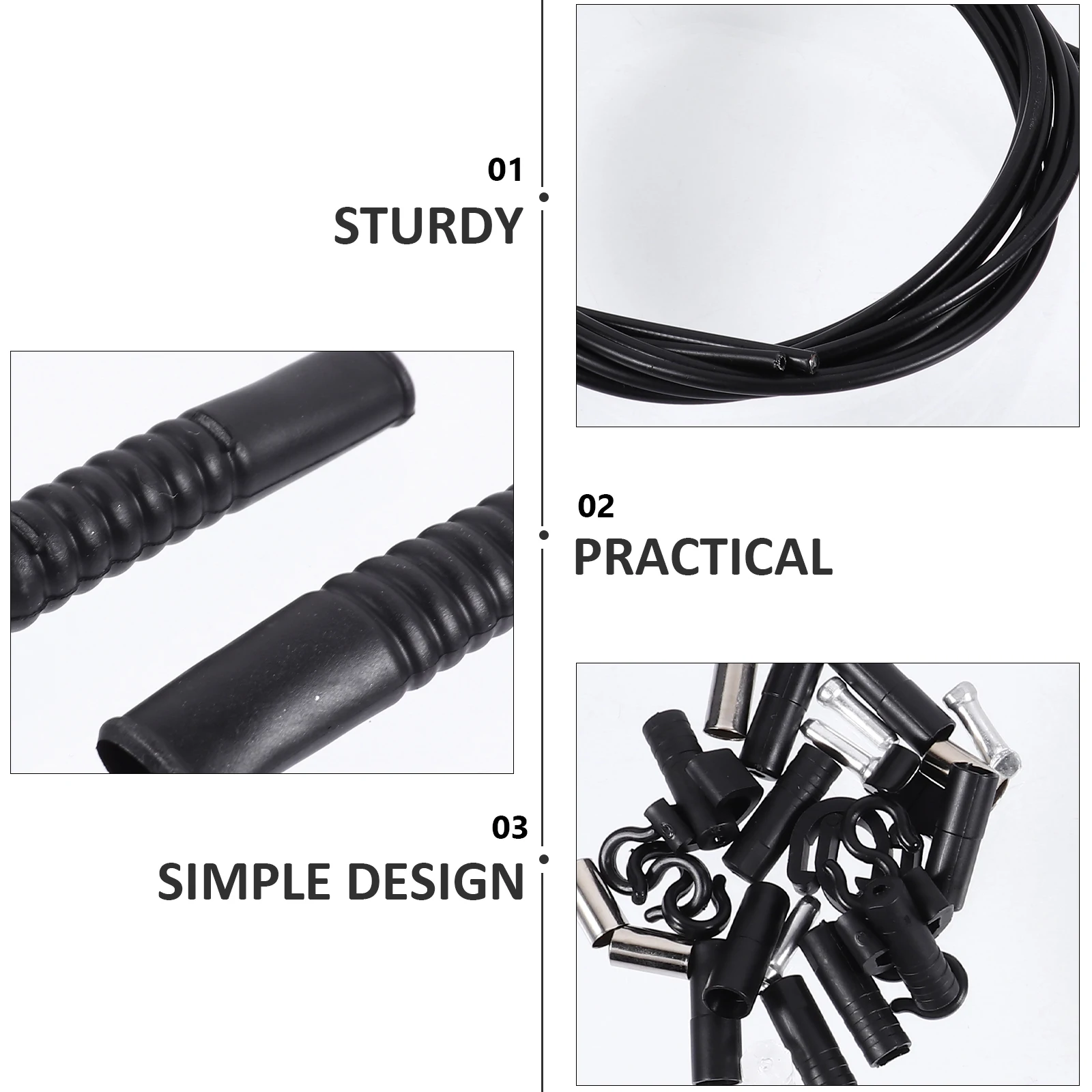 

Brake Cable Housing Kit Steel Bicycle Cables Mini Parts Line Bike Housing Set Mountain Road Bikes Transmission Pipe Repair