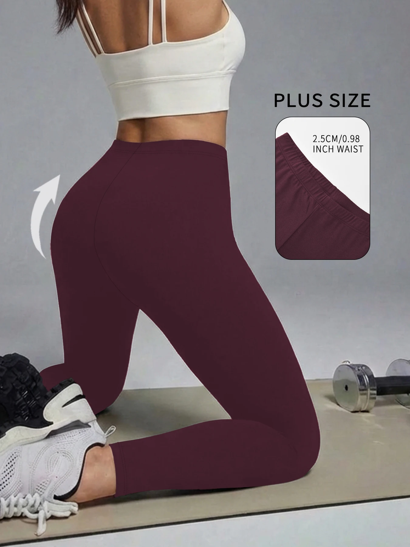 

Plus size Women'S Super Soft Leggings,High Stretchy No See Through Pants，for Casual Attire, All-Season