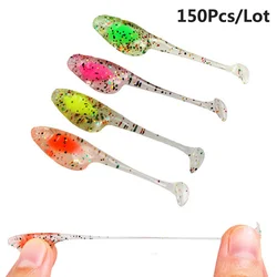 Soft silicone fishing lure for sea rockfish, artificial bait, wobblers, fishing equipment, 5cm, 0.8g, 150 pcs/lot