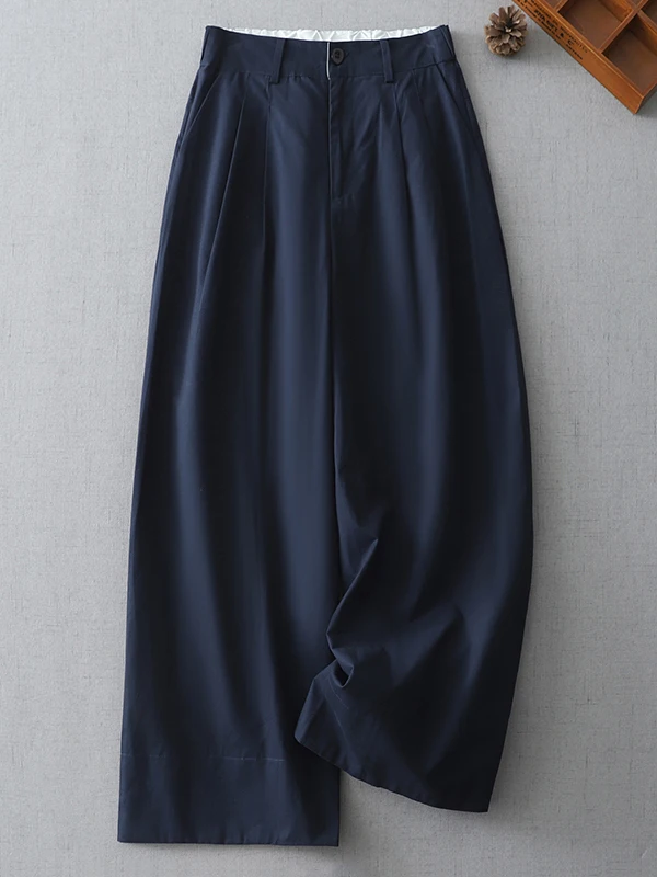 

High Waist Wide Leg Casual Pants Women's Loose Fit plus Size Korean Sle Faionable Trousers Comfortable Retro Sle