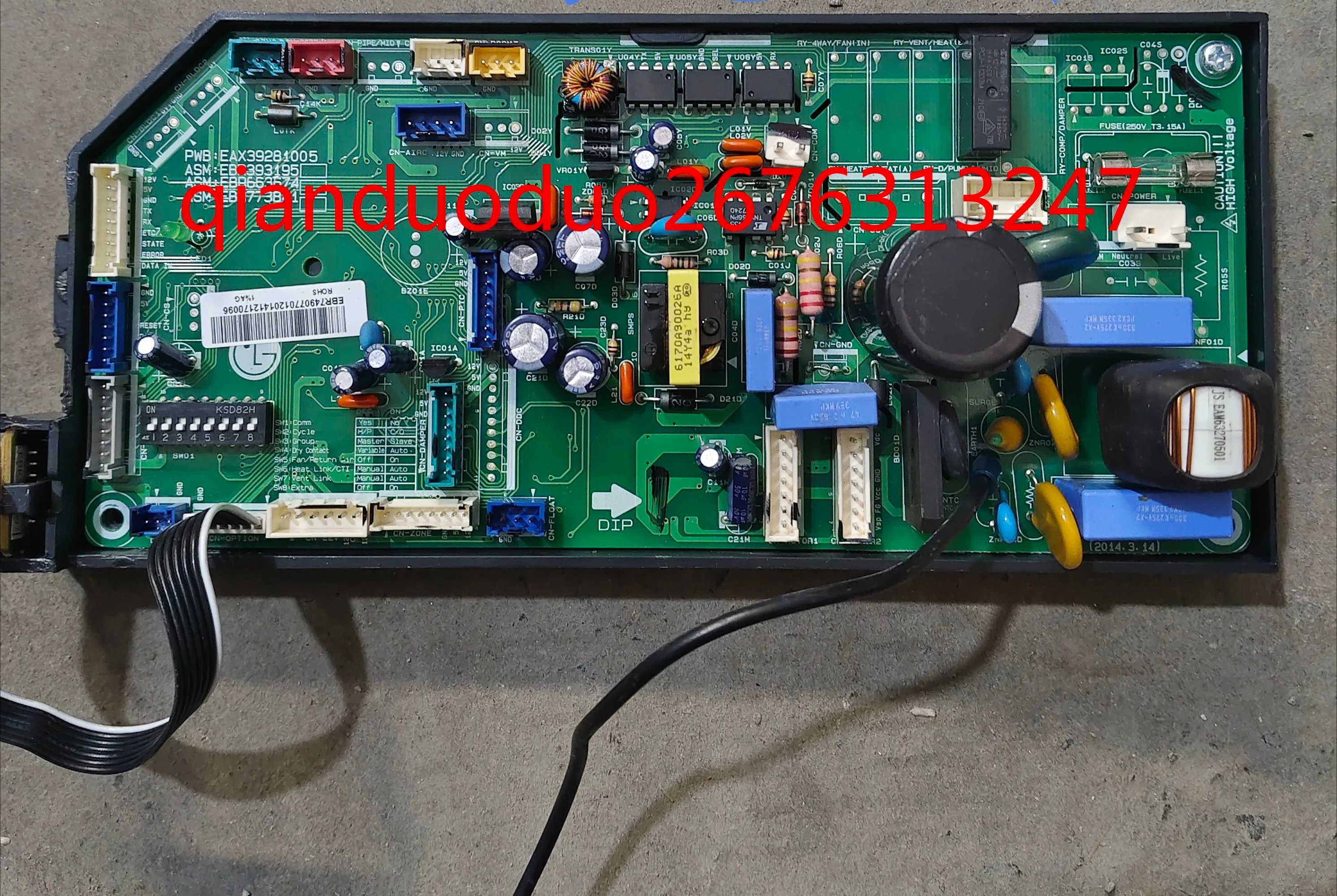 Aplicable a EBR 74907701 ; EAX 39281005 ; Tablero principal de la máquina de conducto de aire multilínea del aire acondicionado central LG