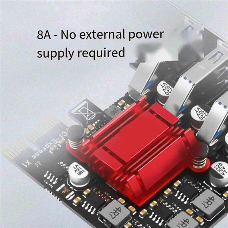 AM-PCIE Expansion Card 4-Port USB3.2 Expansion Card USB3.2 Gen1 Type-C Expansion Card