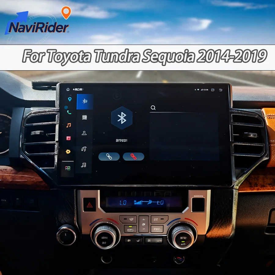 

14.6" Car Radio Screen For Toyota Tundra Sequoia 2015-2019 Android Auto Wireless Carplay Multimedia Stereo Player Navigation GPS