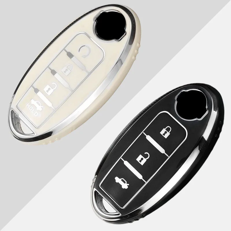 

Soft TPU Car Key Case Cover Shell Fob for Nissan Qashqai X-Trail T32 T31 Juke J10 J11 Kicks Tiida Pathfinder Note for Infiniti