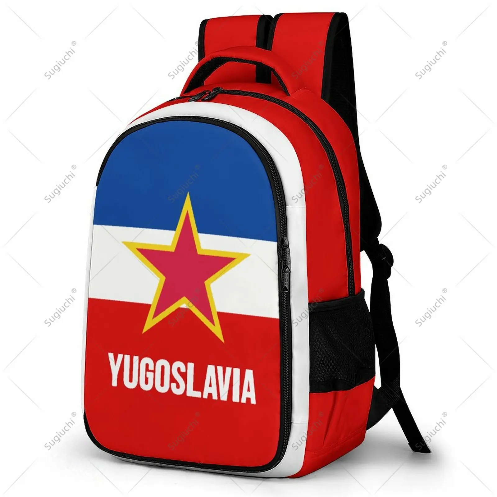 

Backpack Yugoslavia Flag Student Schoolbag Smart Business Travel Leisure Backpack Laptop Back Pack Office Work Bag