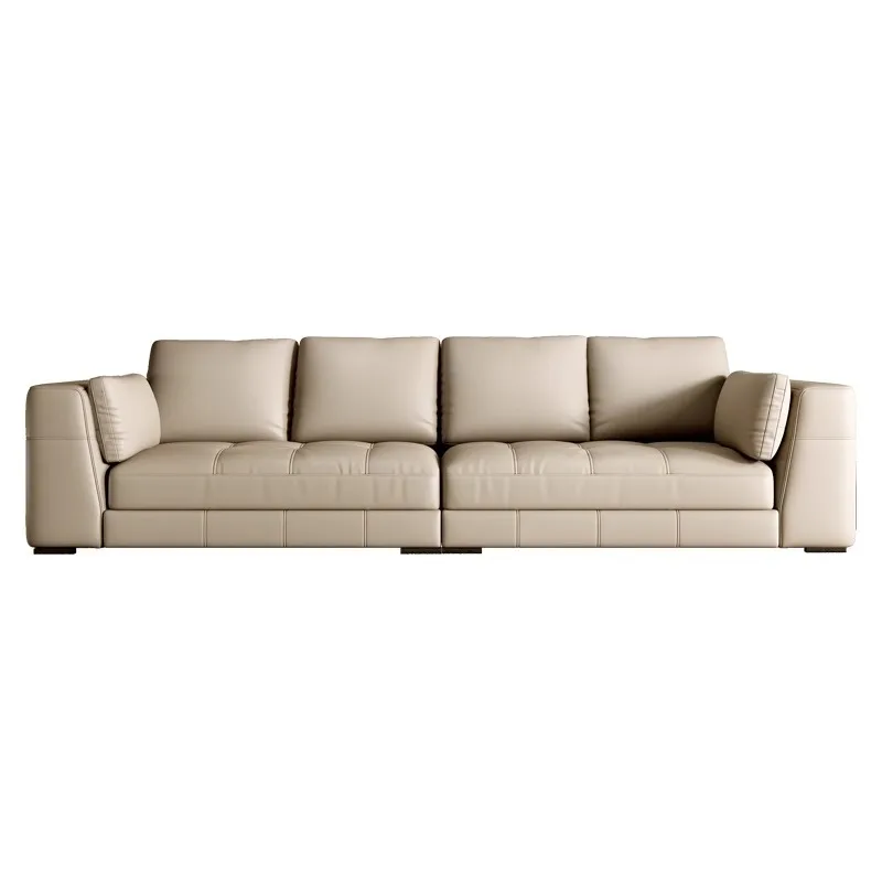 

Italian, minimalist, leather, sofa, light luxury, large flat, living room, modern