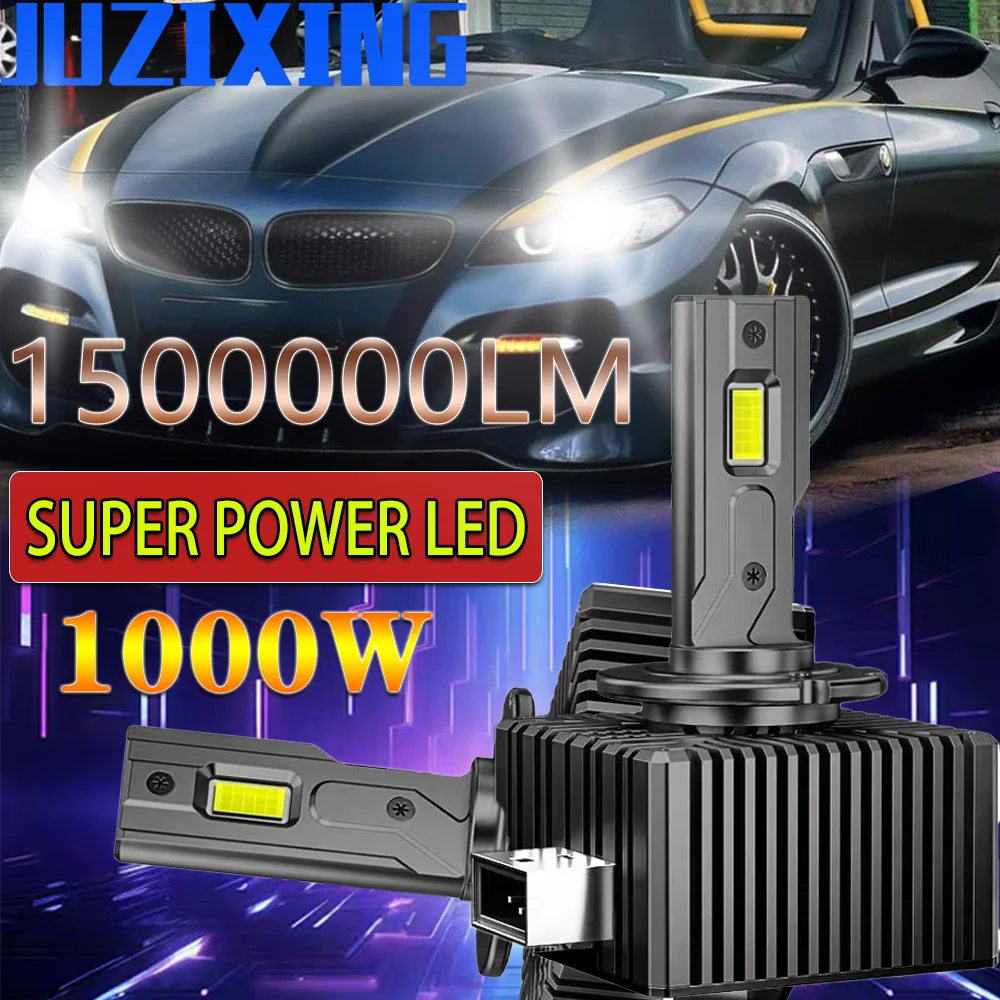 

JUZIXING 2PCS D3S LED D1S D2S D4S Car Headlights HID Canbus D2S D4S D1S D1R D2R D3R Plug and Play 6500K LED For Car Lights