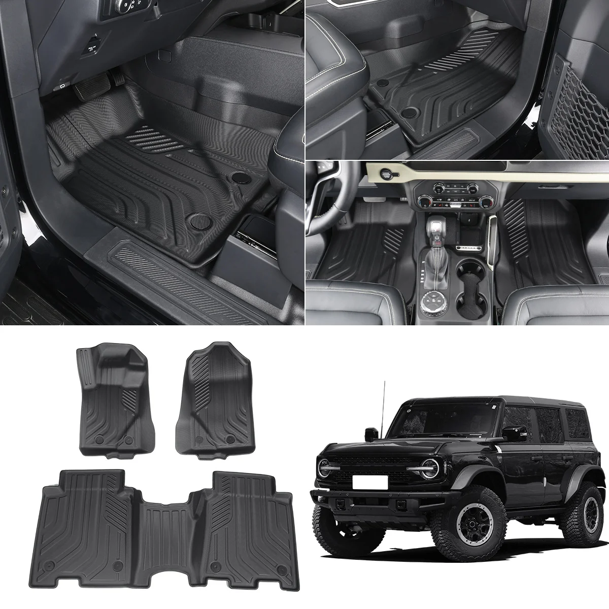 Ford BRONCO special floor mat TPE full surround carpet environmentally friendly rubber wear-resistant interior modification