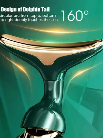 3 In 1 Facial Lifting Device Neck Facial Eye Massage Face Slimmer EMS Beauty Skin Tightening Wrinkle Anti Aging Face Massager