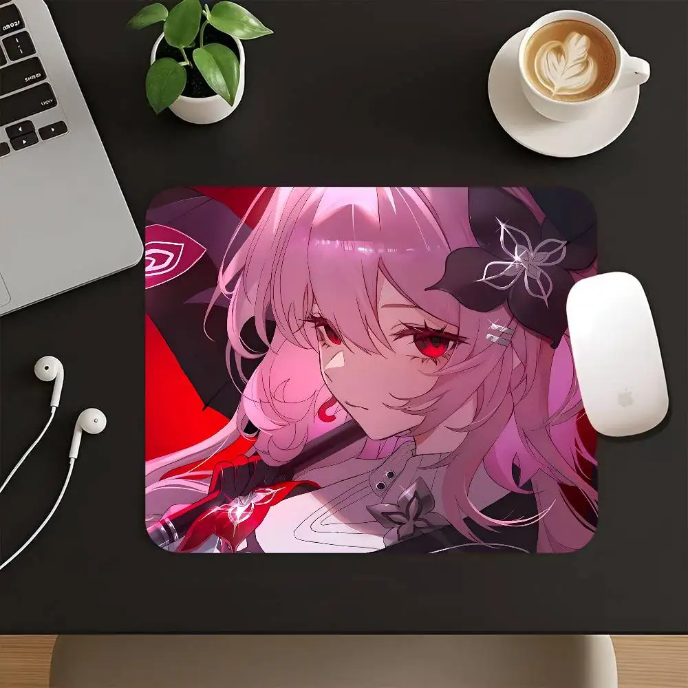 Game Honkai Star Rail Evernight Mousepad Small LockEdge Mouse Pad For Gamers Computer Desk Pad Rectangular Anti-slip Rubber