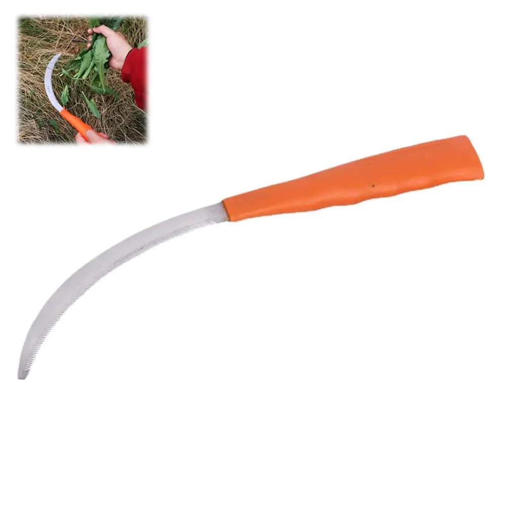 Gartensichel für den Haushalt, Unkrautentfernungssichel, Gartenwerkzeug-Set mit Zähnen für Unkrautbeseitigung auf Rasen, Terrasse und Patio – Detail 2