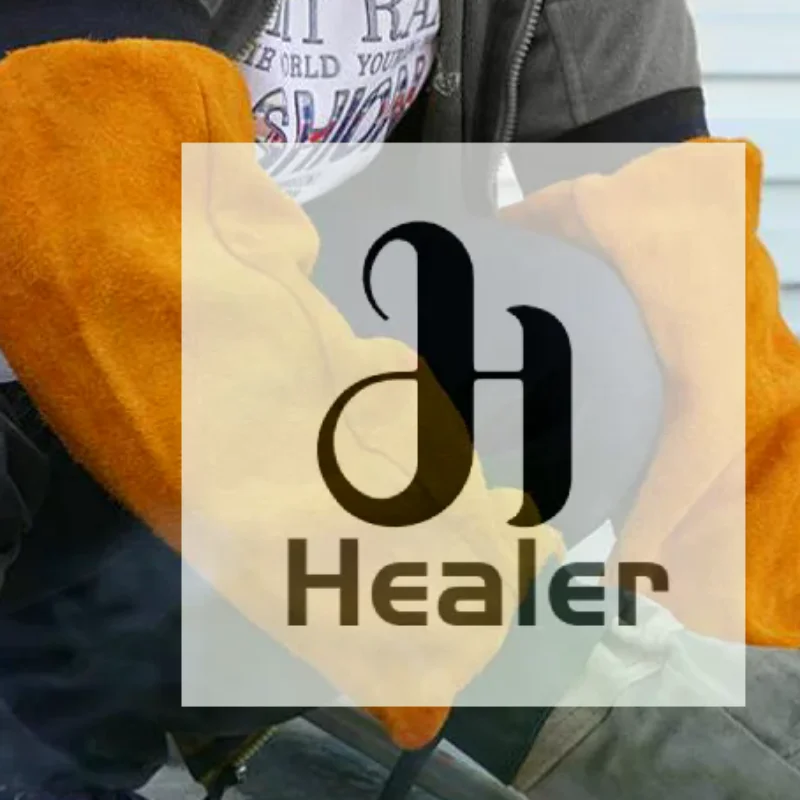 

Protective Arm Sleeves for Safe Industrial Welding - 1 Pair, PU Leather