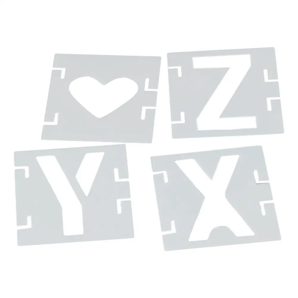 للخشب 2/3/4/5 بوصة استنسل الحروف الأبجدية أرقام الإستنسل لطلاء أرقام كبيرة قوالب DIY بها بنفسك الحرفية
