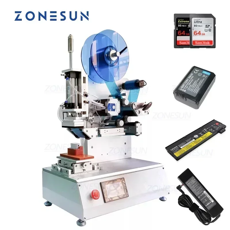 ZONESUN XL-T807 High Precision Labeling Machine Electronic Components Self-adhesive Label Transparent Labeller