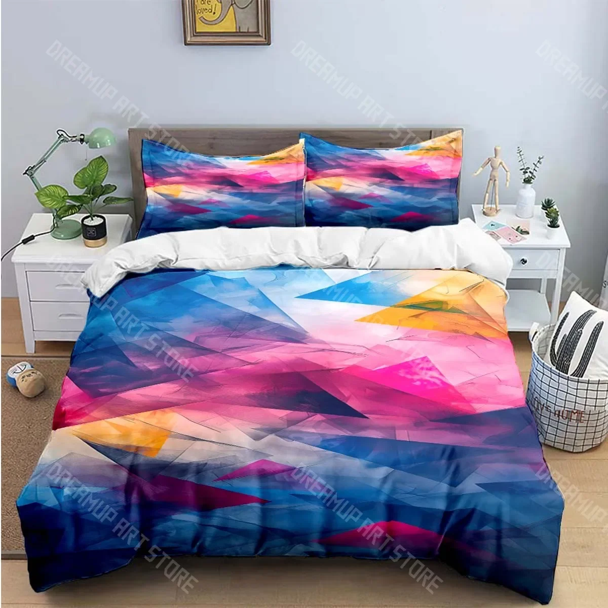 

Fashion 3D Popular Mobile Wallpaper Print Bedding Supplies Set Duvet Cover Bed Comforter Set Bedding Set Luxury Birthday Gift