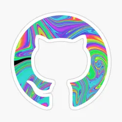Psychedelic Github  10PCS Stickers for Cartoon Water Bottles Bumper Art Room Funny Print Stickers Window Luggage Car Decor  Wall