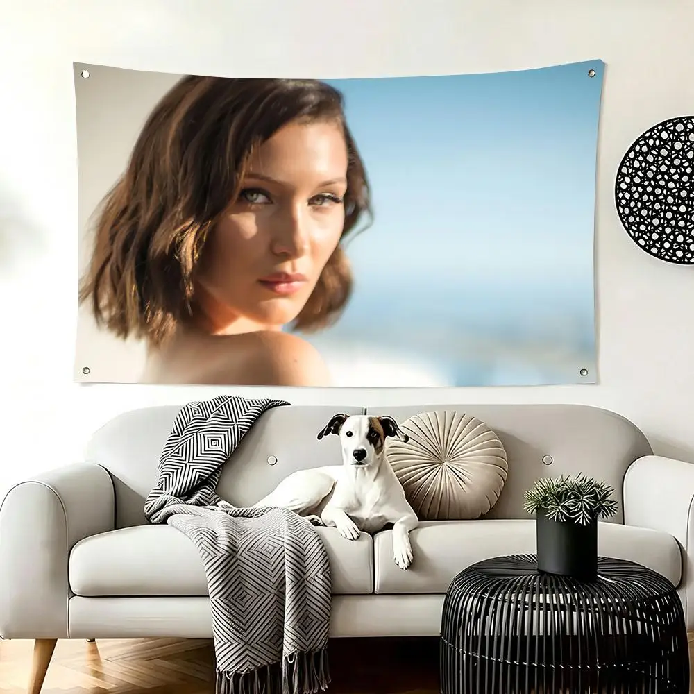 y2k Modern B-Bella Hadid Flags  For Living Room Home Dorm Decor Wall Outdoor Camping Party Banner Gifts