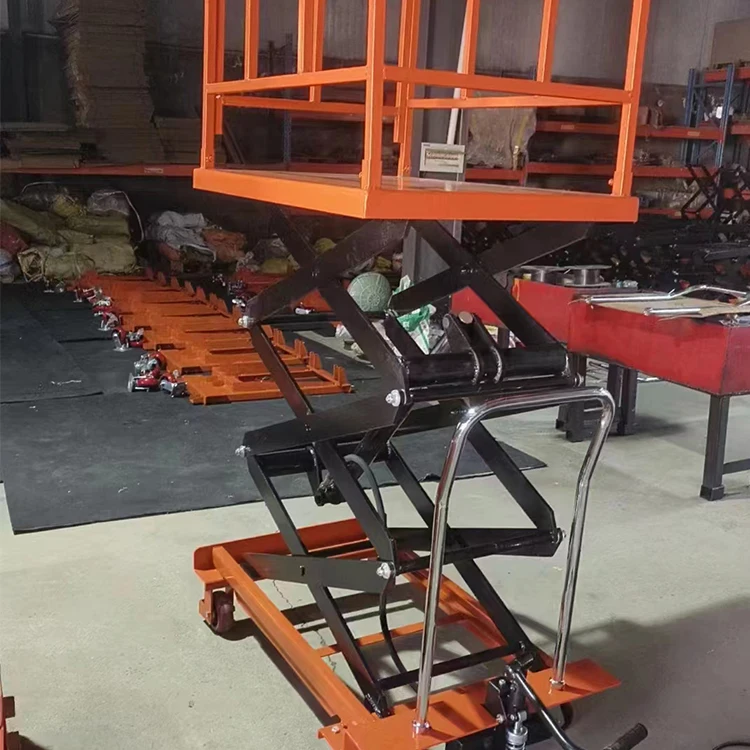 

Electric 500KG Portable Metal Platform Lift 2M Mobile Scissor Lift Tables New Condition Portable Lifter