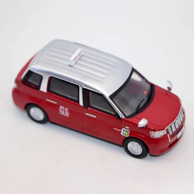 

Крошечный 1:64 комфортный гибридный Гонконгский такси, модель автомобиля из сплава, классический сувенир для взрослых, подарок, статический дисплей