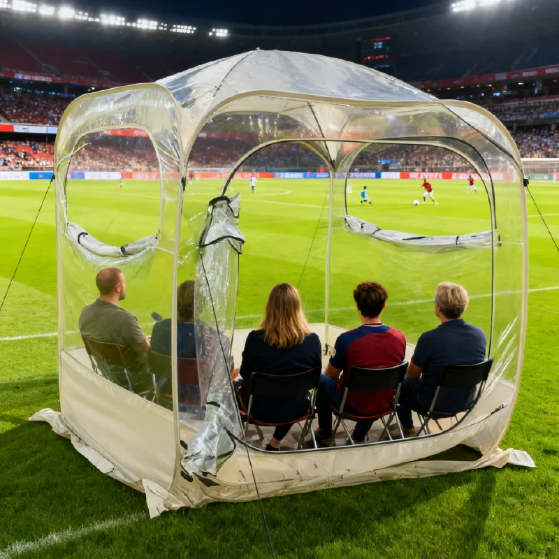 

Portable Pop-Up Bubble Tent Transparent Windproof Cold-Resistant Outdoor Shelter for Sports Viewing Garden Fishing