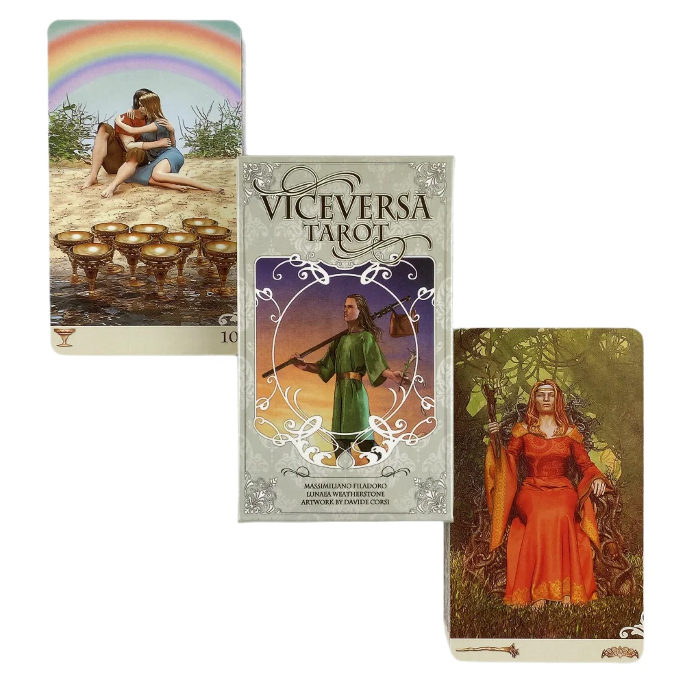 Viceversa Tarot Cards Divination Deck Englische Versionen Edition Oracle Board Spieltischspiel für Party – Detail 1
