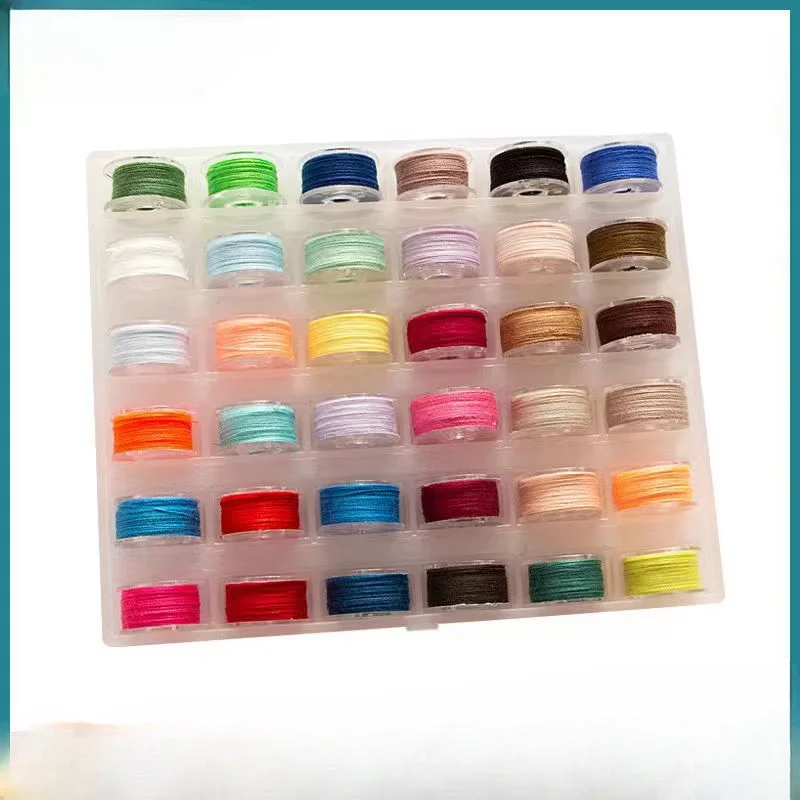 40 meters long 9/25/36 grid sewing thread set. A total of 36 colors are included, suitable for manual or sewing machine use