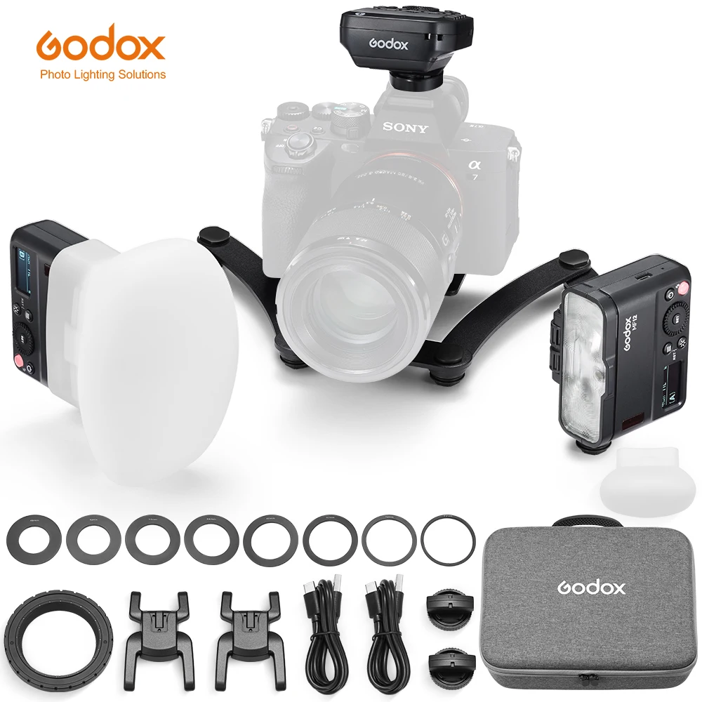 

Беспроводная система вспышки Godox MF12-DK1 MF12, Вспышка TTL 2,4 ГГц для Sony A6400, A74, A7R5 и ZV-E10