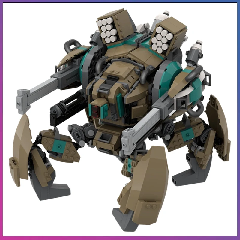 

1284PCS MOC Heavy tetrapod sniper Mech Military Model Building Blocks Bricks DIY Creative Assembly Toy Kids Boy Birthday Gift