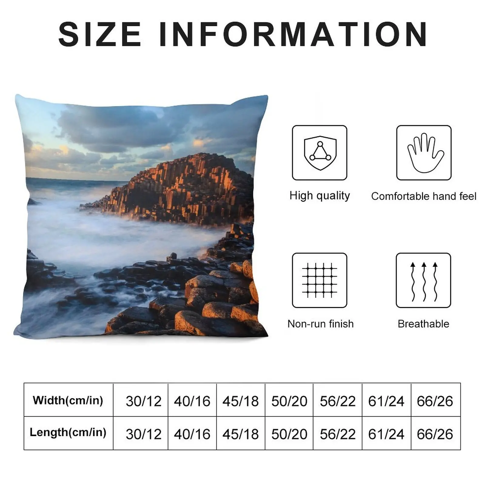 Giants Causeway Sunset Throw Pillow Sofas Covers Cushions For Sofa Cushions Home Decor pillow