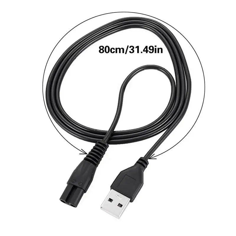 Rondaful rysunek 8 kabel zasilający głośnik do drukarki brzytwa 80cm Port USB przewód ładujący do Philips HP XBOX PS4 LED Light