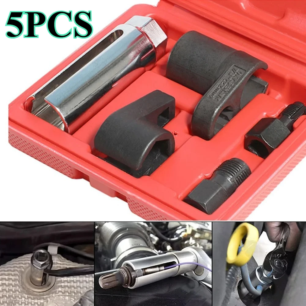 

Автомобильный комплект гаечных ключей для датчика кислорода, разъем O2, съемный и установка смещенного вакуумного датчика, инструмент для нарезки резьбы для авторемонта