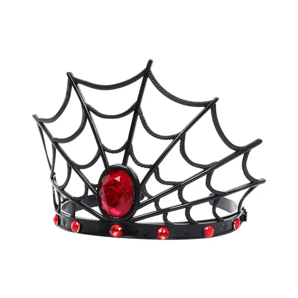 Shining Diamond Spider Queen Crown Cosplay Happy Halloween Spider Web Headband Hair Ornament Masquerade Halloween Headband Party