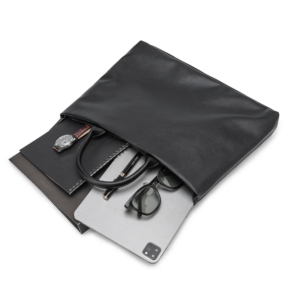 Business-Aktentasche für Herren Pendler-Laptoptasche Große Kapazität Herren-Aktentasche Handtaschen Modische Luxus-Umhängetaschen Männliche Dokumententaschen – Detail 14