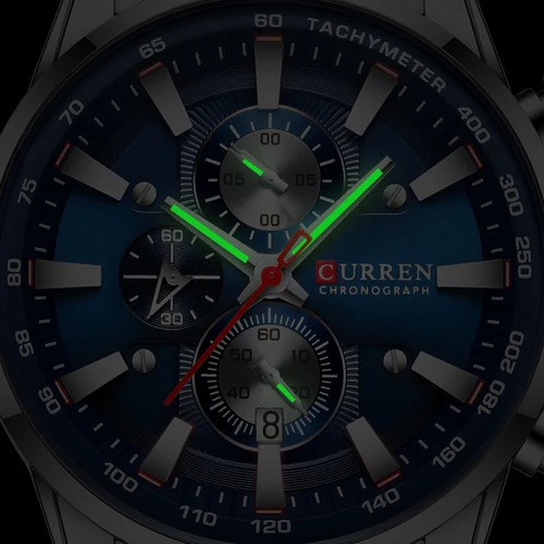 Imagen 2 del producto CURREN-Reloj de pulsera deportivo impermeable para hombre, cronógrafo de cuarzo con fecha, masculino, de lujo, nuevo