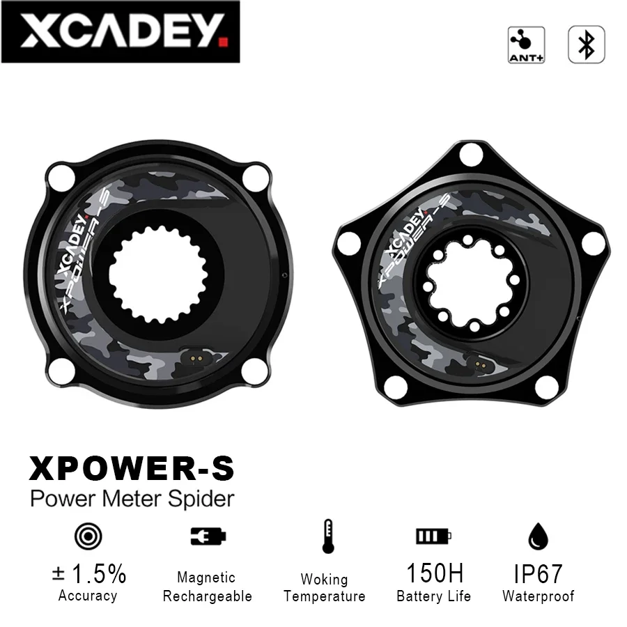 XCADEY XPOWER-S Power Meter Spider Bicycle Crank Cadence Powermeter Road MTB For SRM ROTO Crankset Chainring 104BCD 110BCD Parts