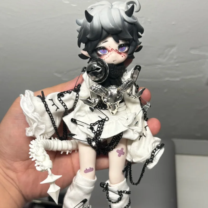 Genuine  Devil's Horns In Stock 1/8 BJD Blind Box Gift Decoration Collectible Cute Articulated Unpainted Head Accessories view 5