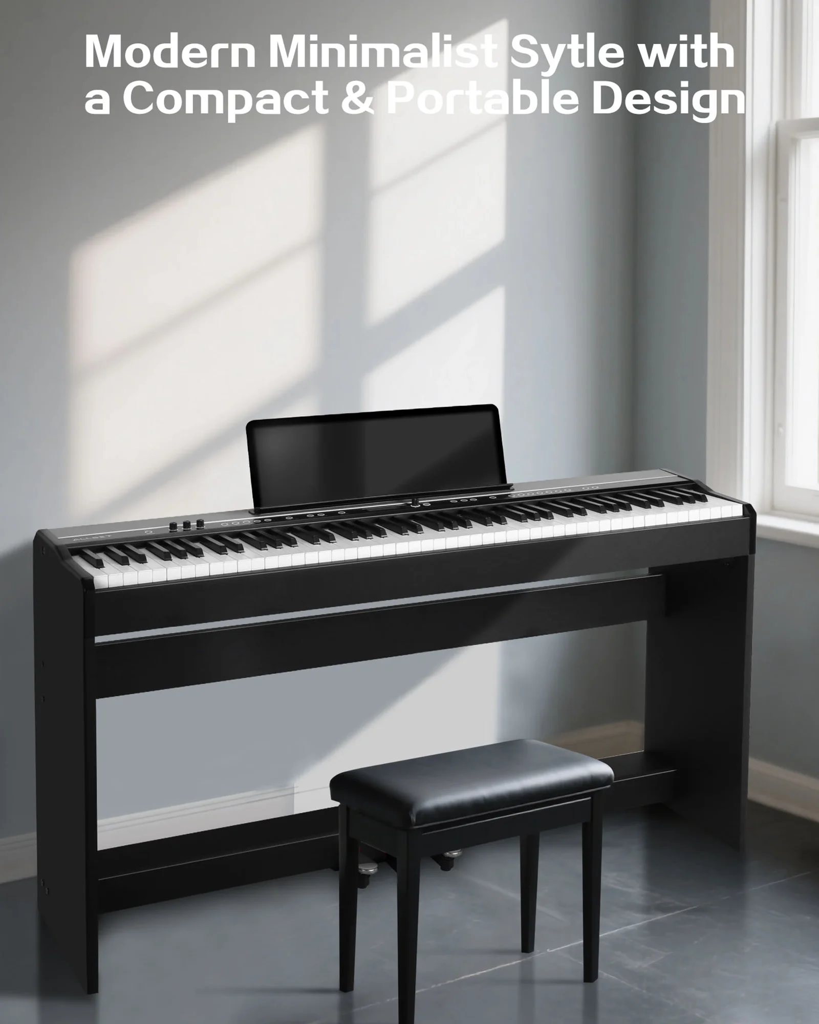 

D5 Портативное цифровое пианино с 88 клавишами, двойное стерео, 88 клавиш, электронный орган, 3 педали, профессиональные клавишные инструменты для взрослых и детей