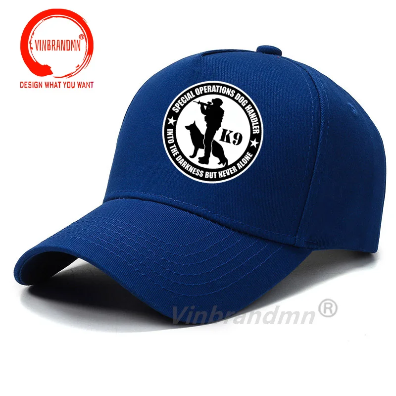 K9 Team K-9 Special Operations Handler Baseball Caps Brand Casual Sun Hat Men Women Cotton Breathable Adjustable Visor Caps