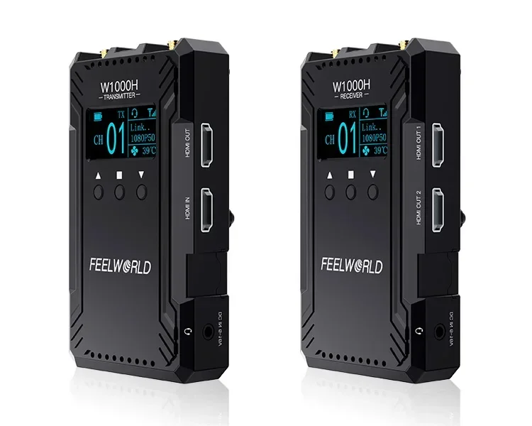 

FEELWORLD W1000H Dual HDMI Full Duplex Intercom Live Streaming Wireless Video Transmission System