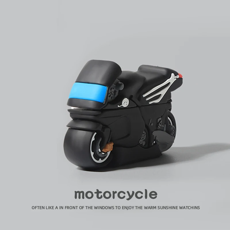 3D Mode Motorrad Silikon Soft Race Motor Kopfhörer Fall für Apple Airpods 1 2 3 4 Pro 2 Fällen Drahtlose Bluetooth Headset ﻿