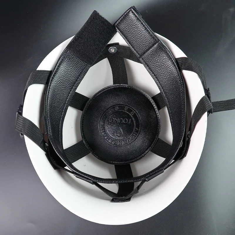 Protective Helmet Security Guard Performs Patrol Protective Campus Security Equipment Duty Helmet