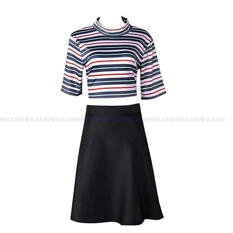⭕️⭐️⭕️Anime Killing Stalking Yoon Bum Cosplay Costume Yoonbum Black Brown Yoon Bum Wig Women T-shirt Skirt Halloween Carni⭐️⭕️⭐️ - view 2
