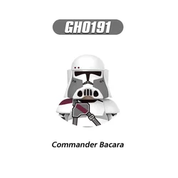 Décennie s de construction de figurines d'action pour enfants, Commander Bacara, RapAssault Trooper Bricks, Scout Troopers Commander, Presell, G0125