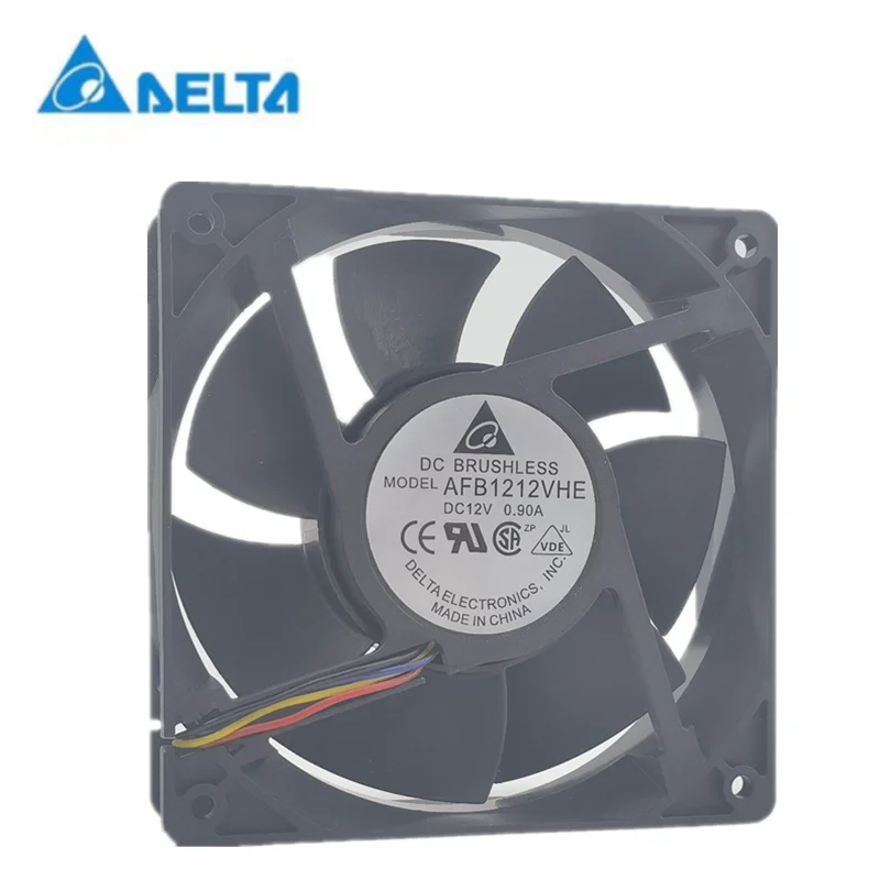 Nuovo delta AFB1212VHE DC 12V 0.90a 12038 12cm 120MM grande volume d'aria ventola di raffreddamento 120*120*38MM