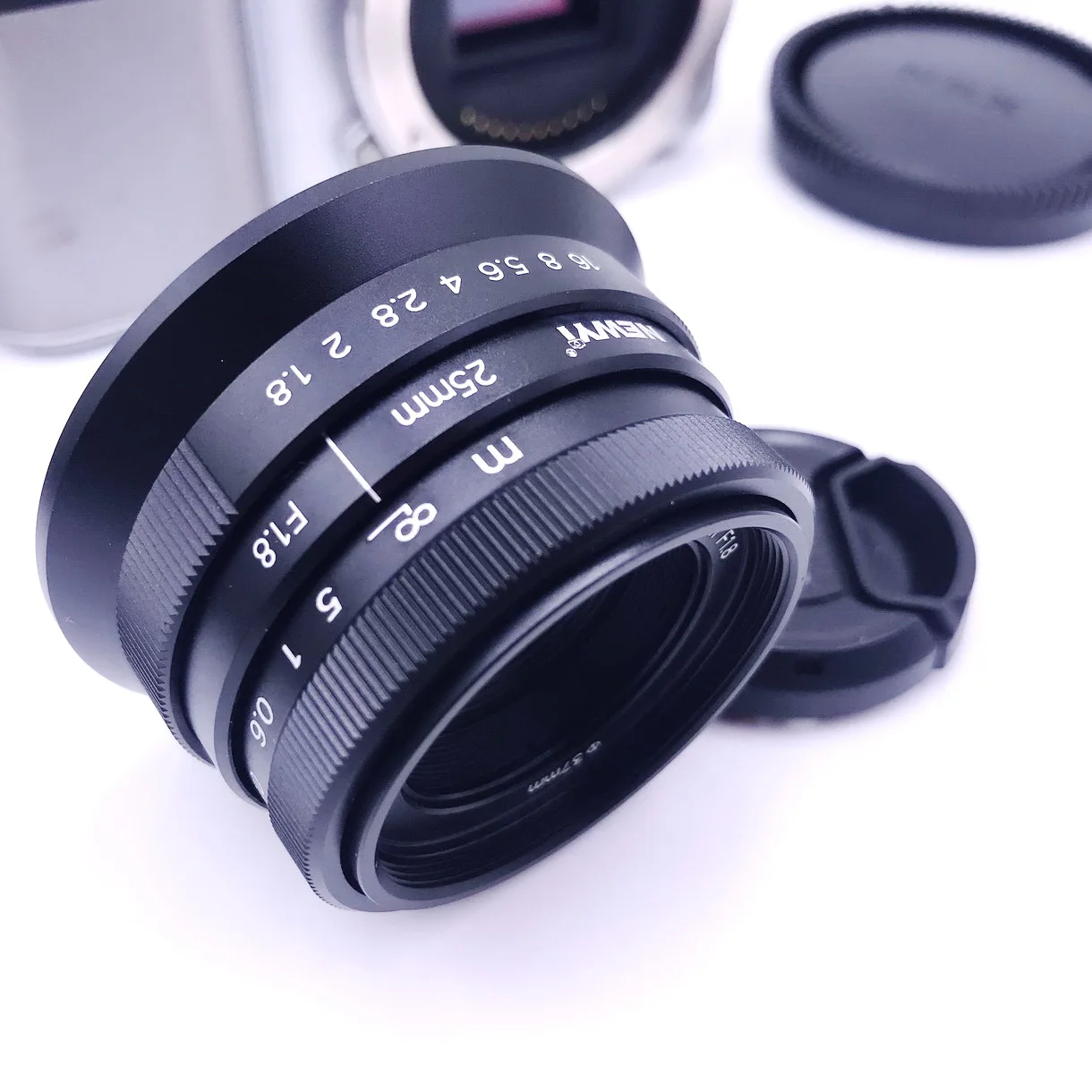 25mm F/1.8 Manual Focus Prime Lens for For Sony E-mount Camera A6500/5100 NEX5 NEX-3 NEX-3N NEX-3R NEX-C3 NEX-F3K NEX-5K NEX-5