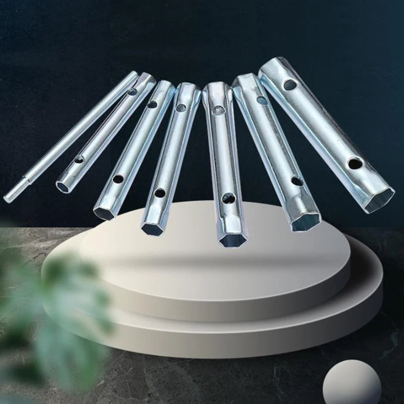 Imagem -05 - Conjunto de Chaves Tubulares Métricas Barra de Tubos Vela de Ignição Chave Inglesa Aço Dupla Face Reparação Automotiva Ferramentas Manuais 622 mm 10 Peças