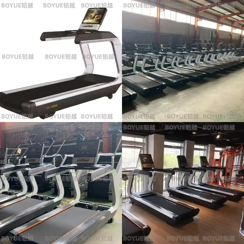 Commercial Electric Treadmill Large Running Belt Smart Indoor Fitness Equipment Gym Wide Deck Multimedia Sports Machine